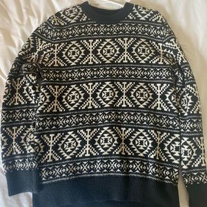H&M Pattern Crewneck Sweater